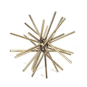 Starburst Urchin Metal Decor Spike Ball Atomic MCM Vintage 6in Art Sculpture